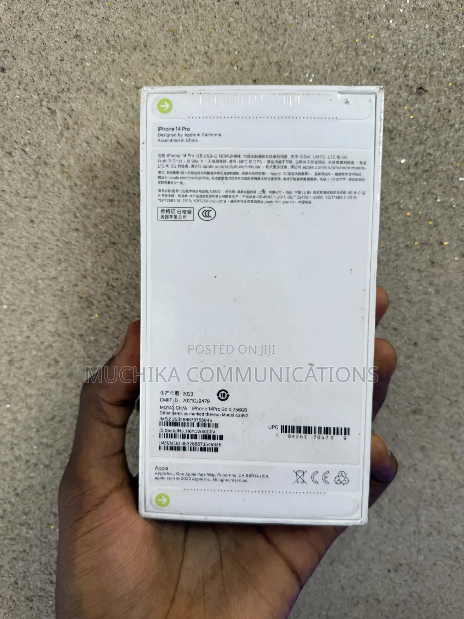 New Apple iPhone 14 Pro 256 GB Gold