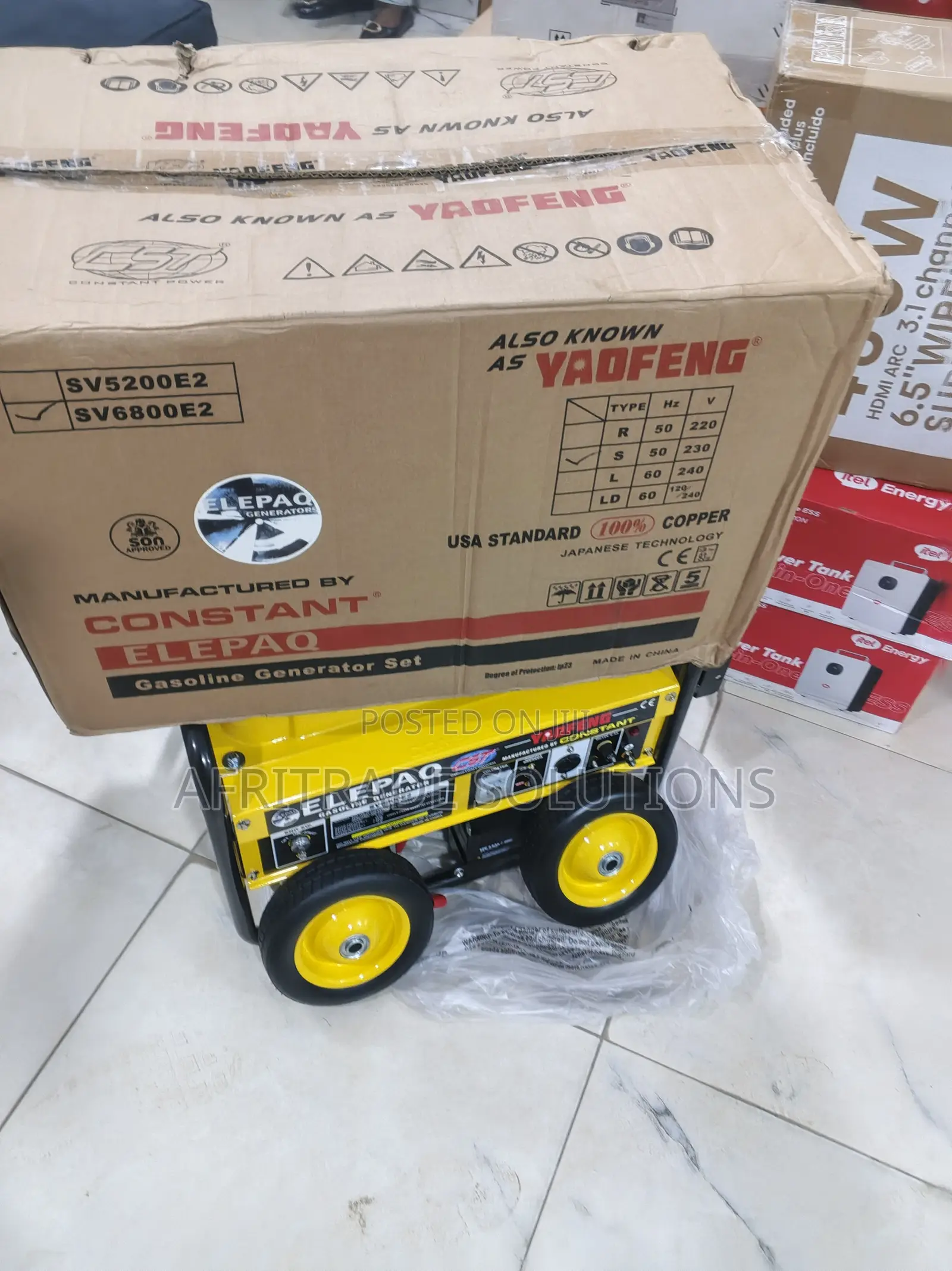 Elepaq 4.5kva Generator Sv6800e2 | Constant Power Supply
