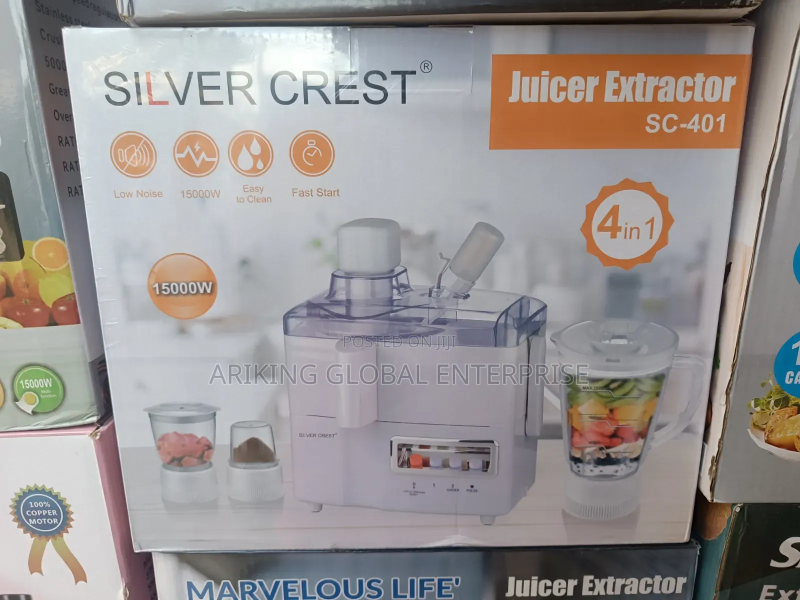 Powerful Juice Extractor With Blender Grinder