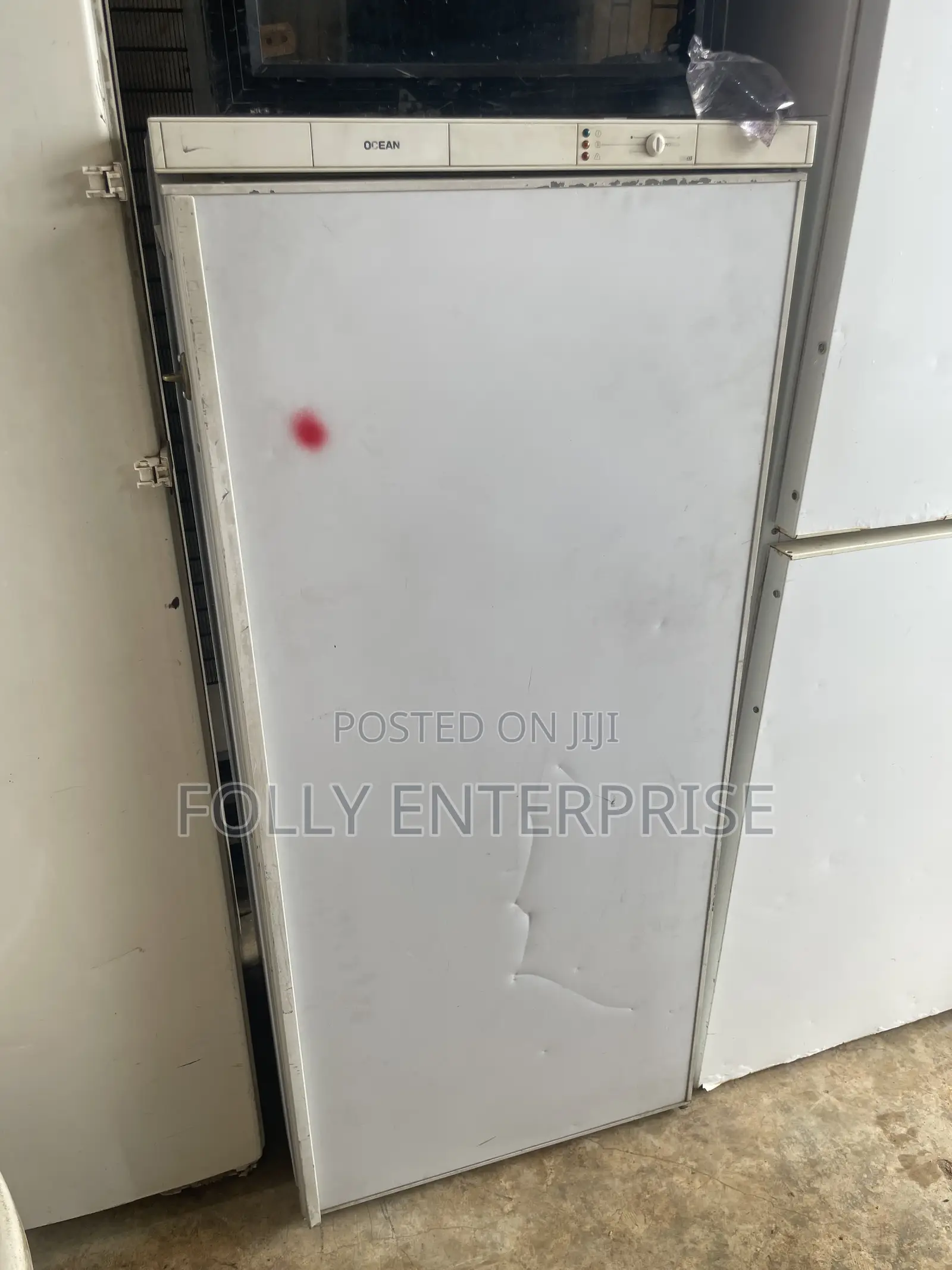 Six Steps Ocean Plated Upright Freezer for Ice Block Business