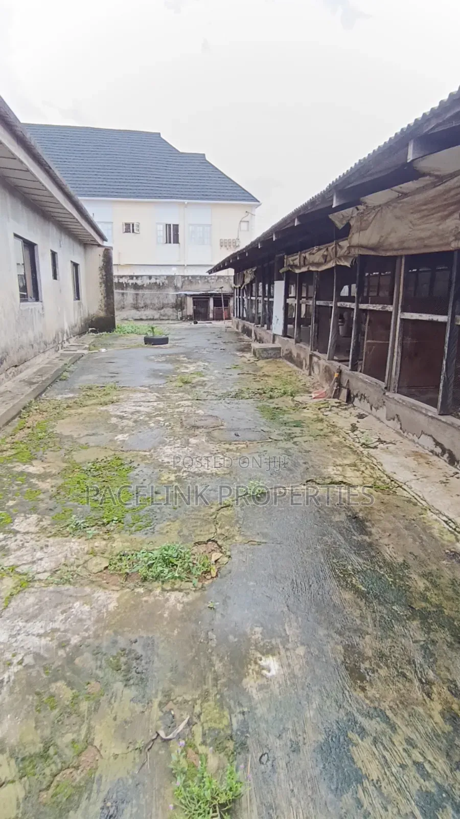 Half Plot of Land Fence With Gate in a Gated Estate.
