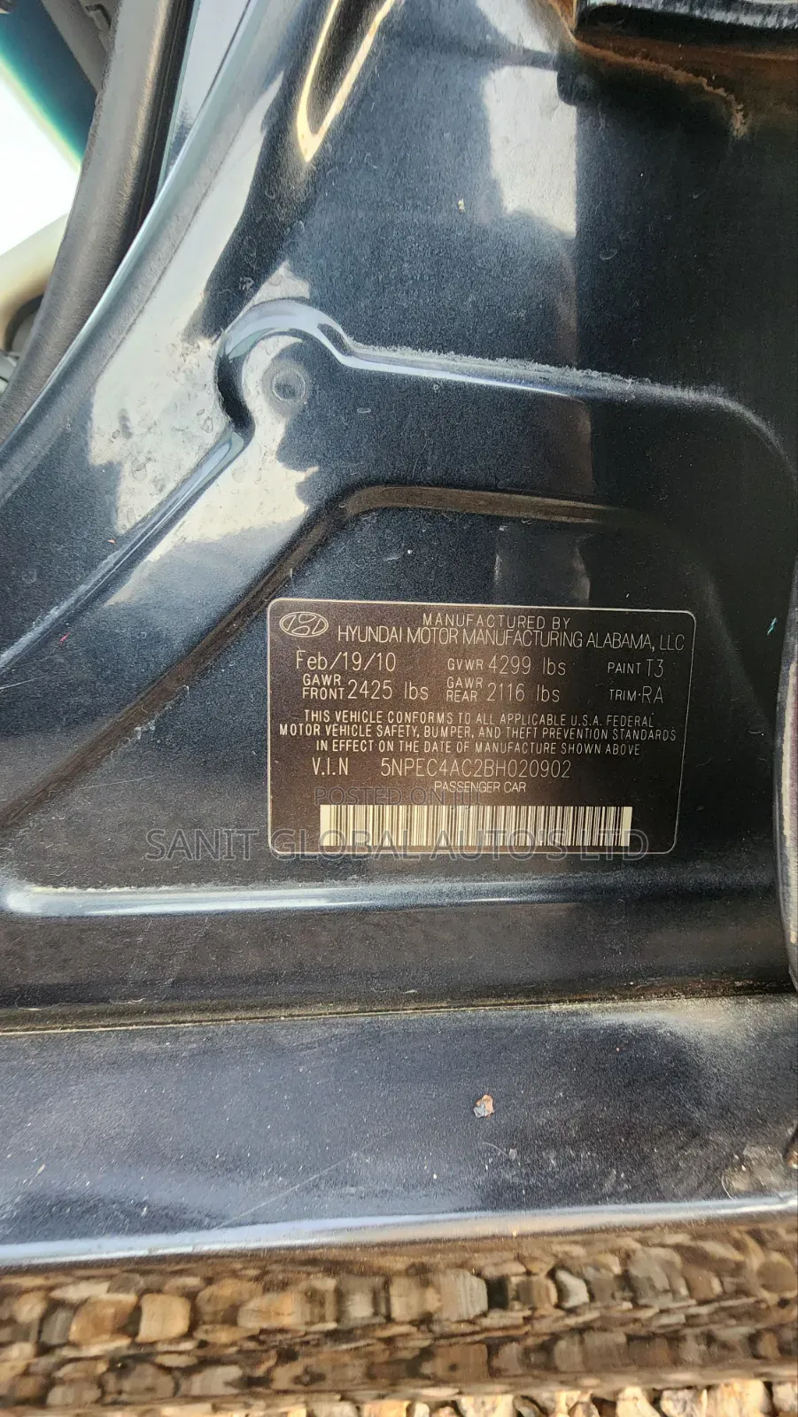 Hyundai Sonata 2012 Blue