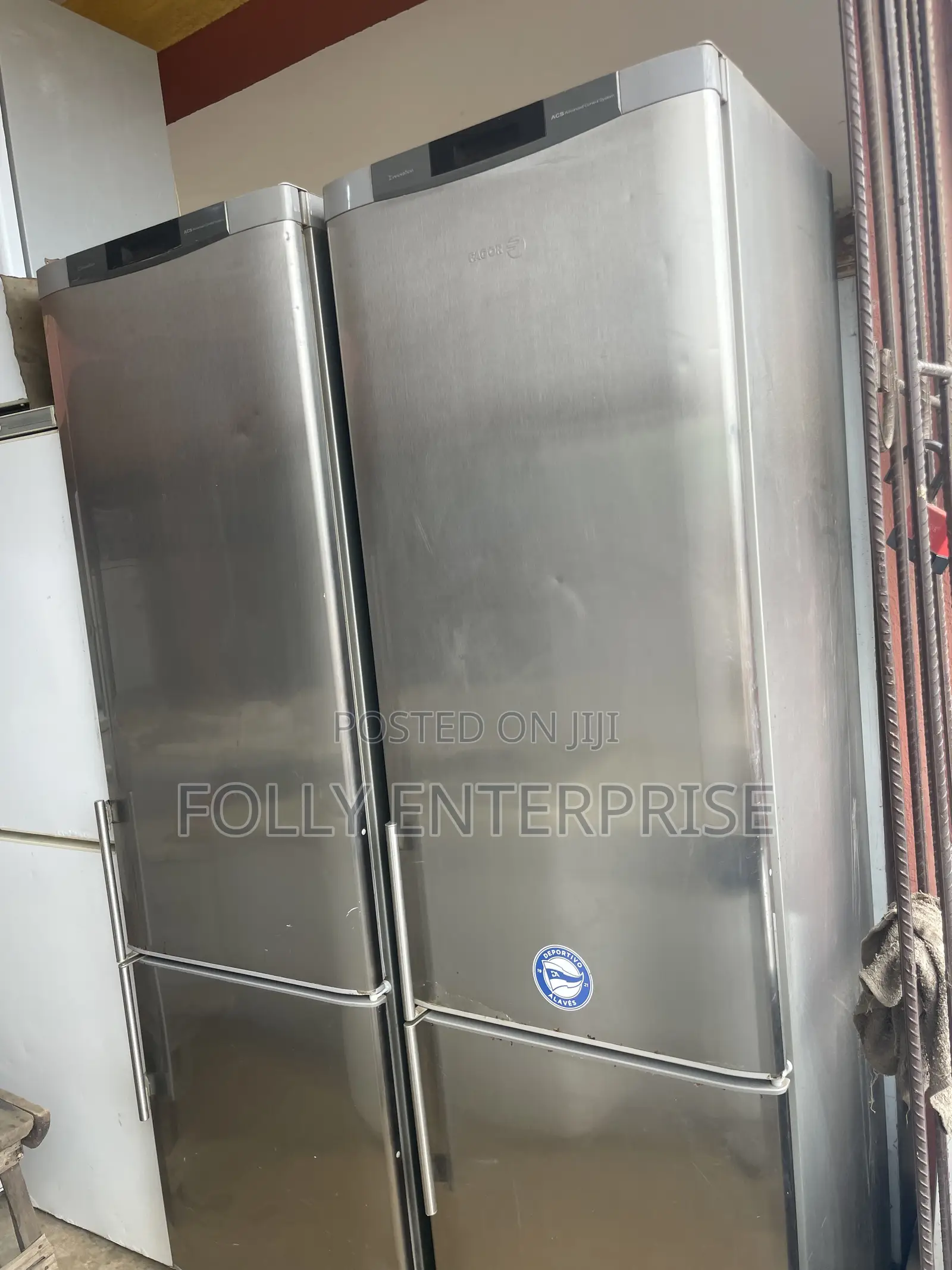Stainless Steel Fagor Double Door Refrigerator