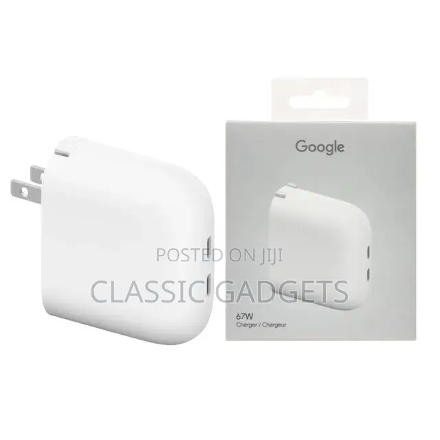 Google Pixel Flex 67w Usb-C Dual-Port Original Fast Charger - White