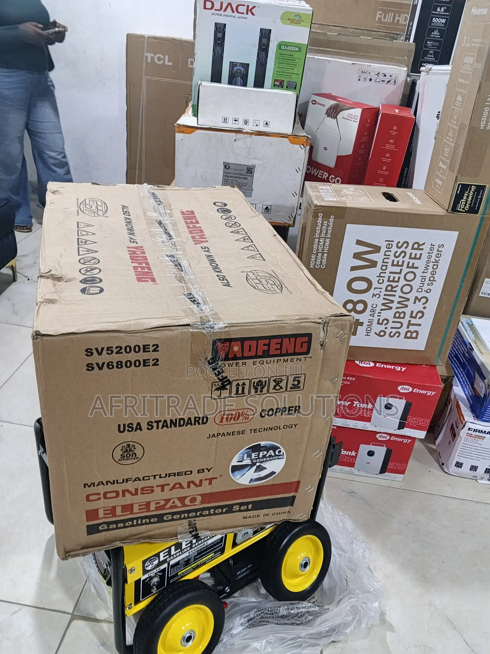 Elepaq 4.5kva Generator Sv6800e2 | Business Ready