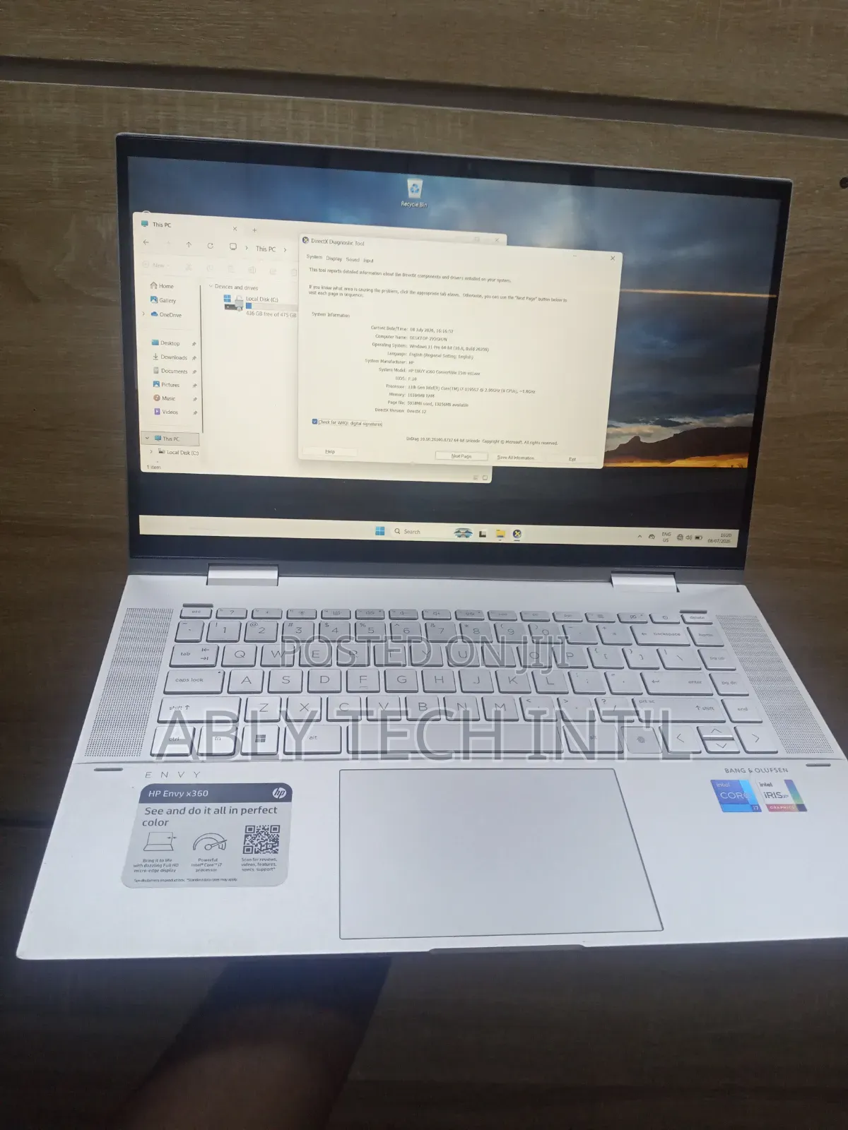 Laptop HP Envy 15 16GB Intel Core i7 SSD 512GB