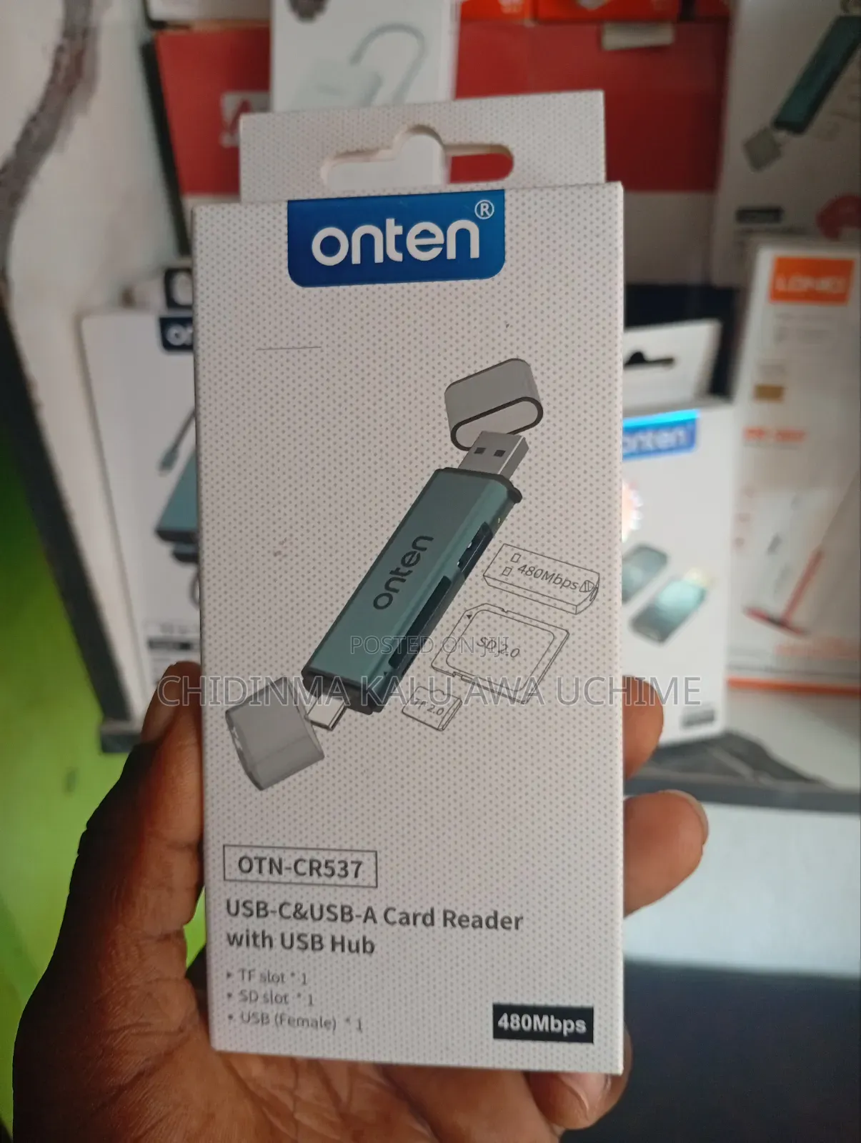 Onten Otn-Cr537s 5 in 1 Type-C to Usb With Micro Sd/Tf Card Reader