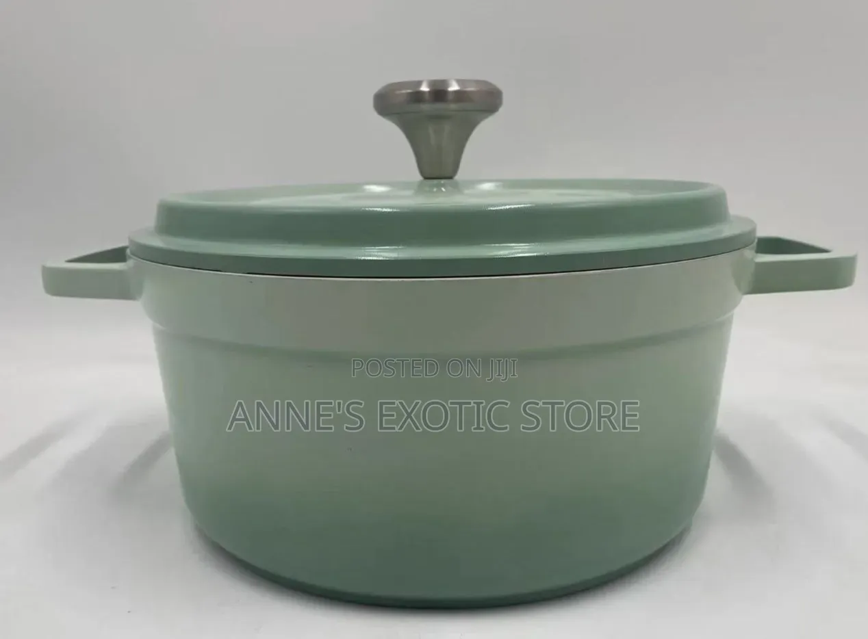 24cm Enamel Cast Iron Dutch Oven Cooking Pot With Lid