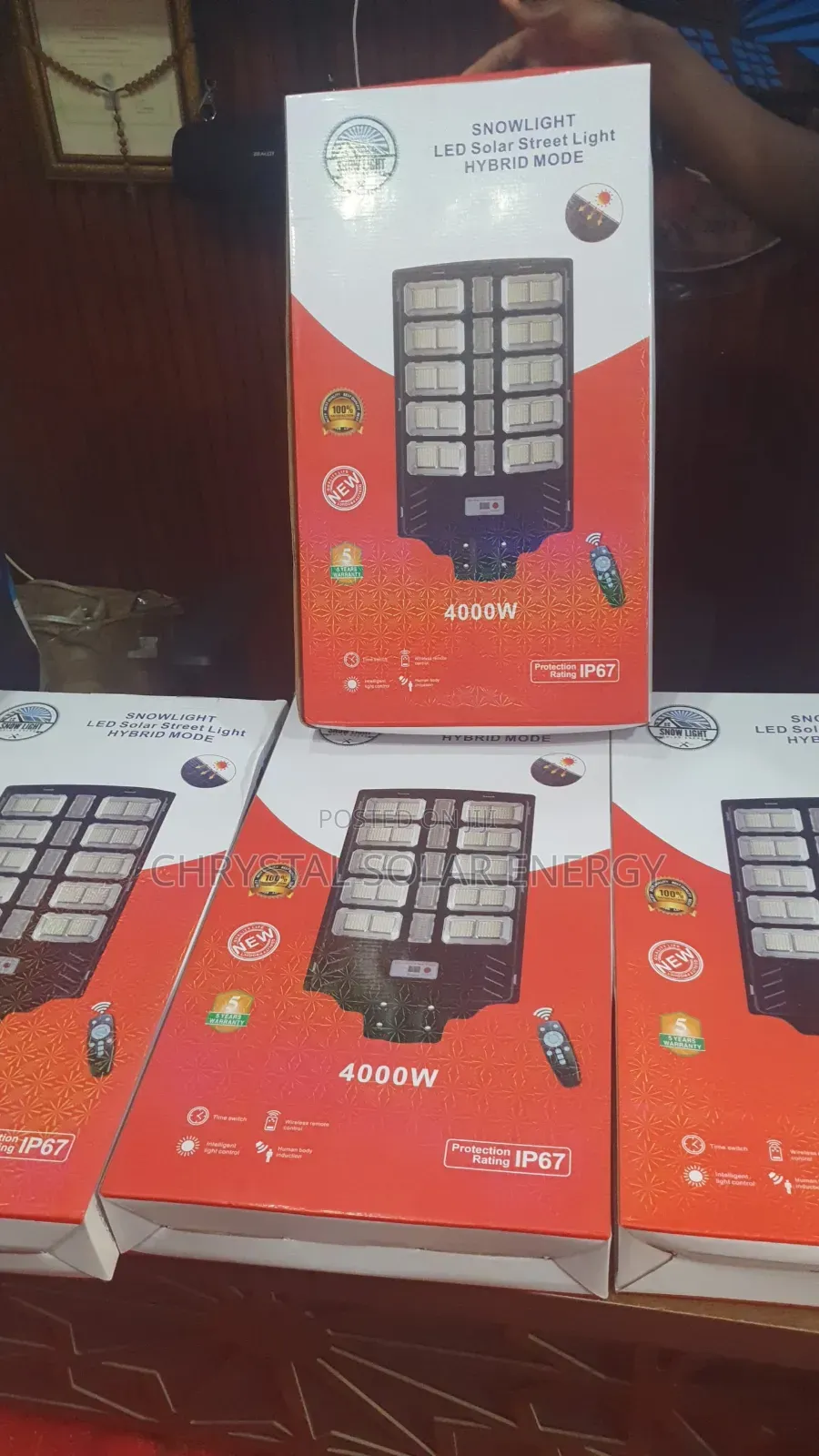 4000watts 25eyes Hybrid Solar Industrial Street Light With Remote
