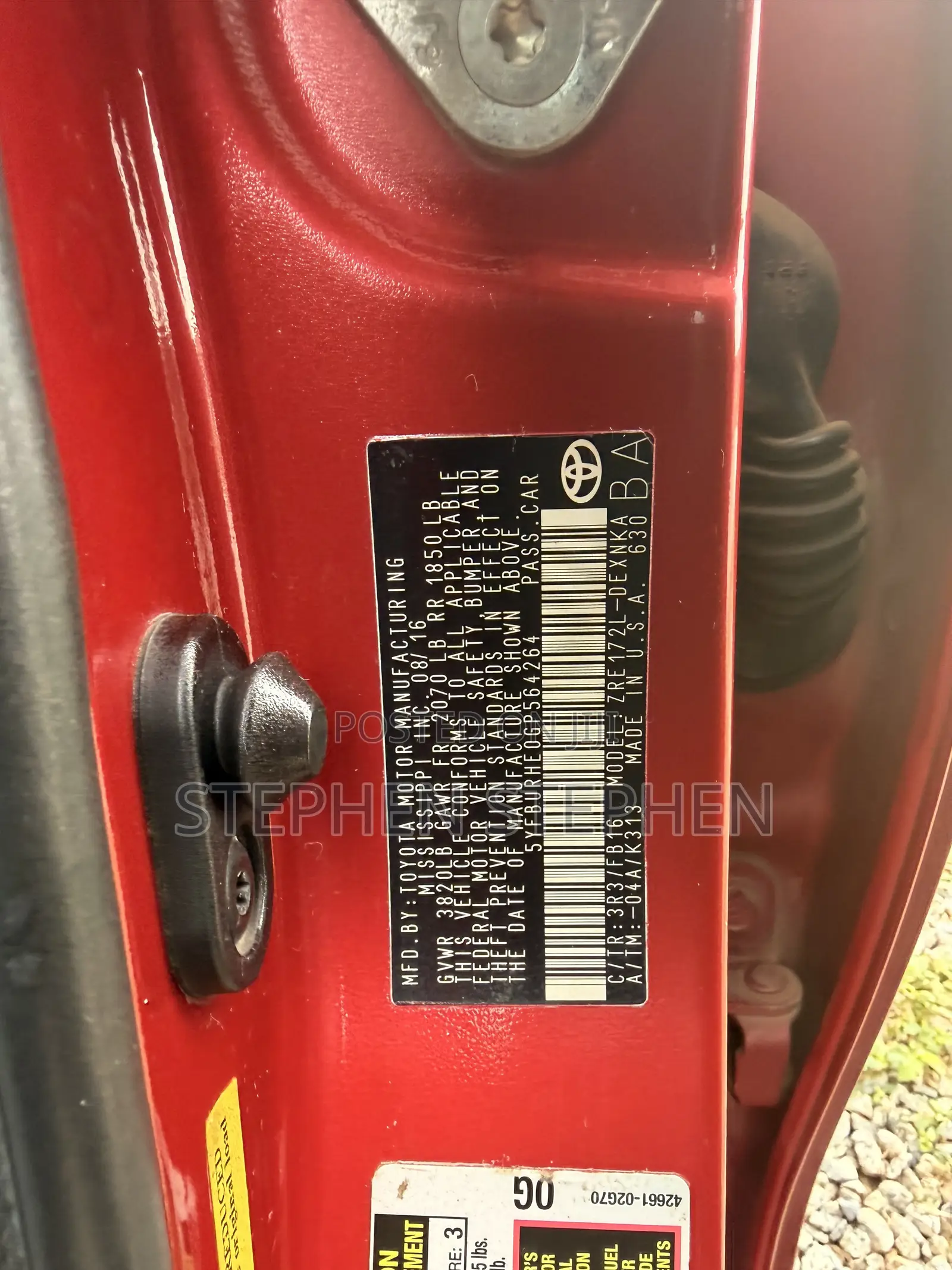 Toyota Corolla 2015 Red