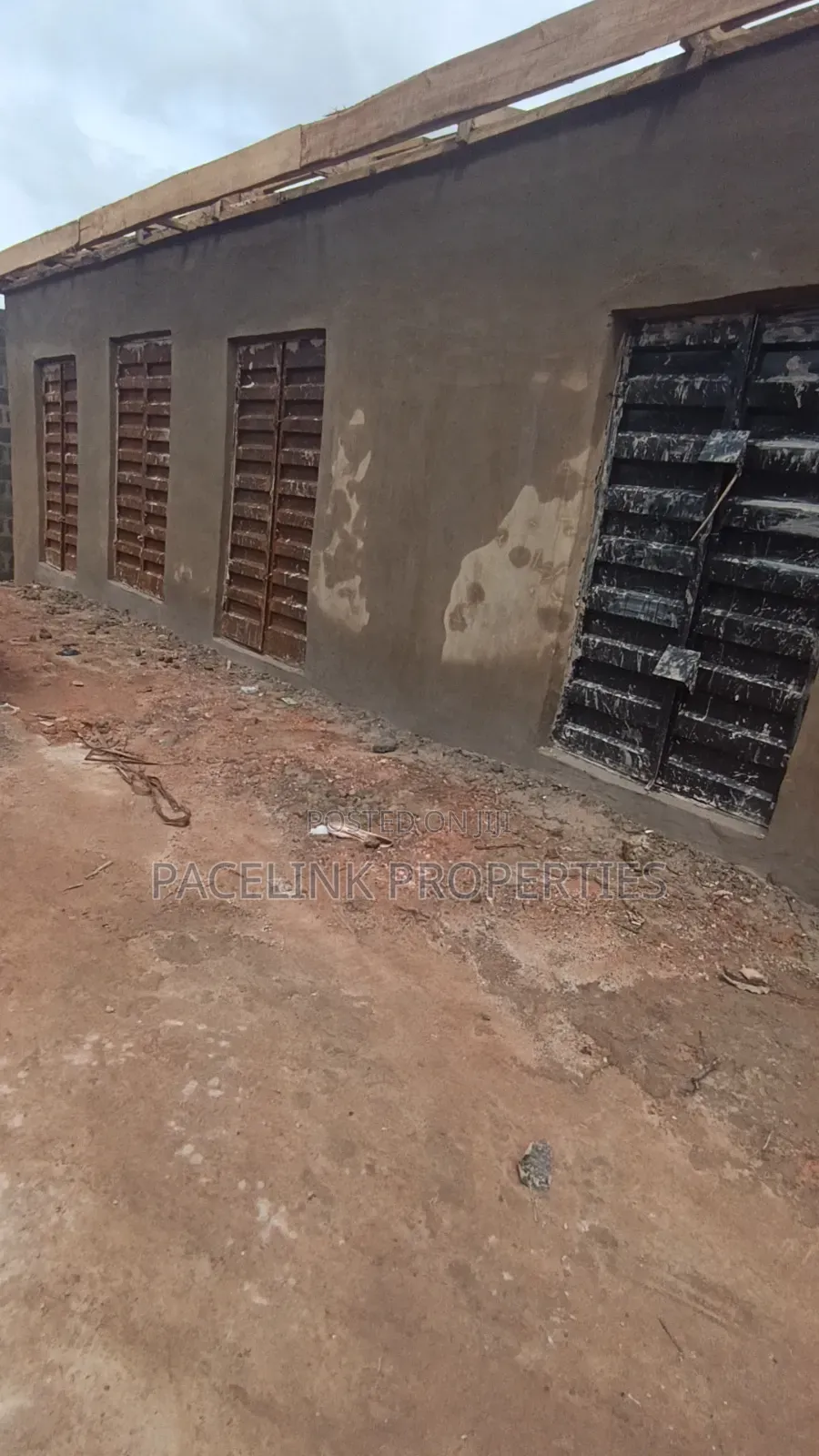 Newly Built Single Shop Along the Main Road for Sales.
