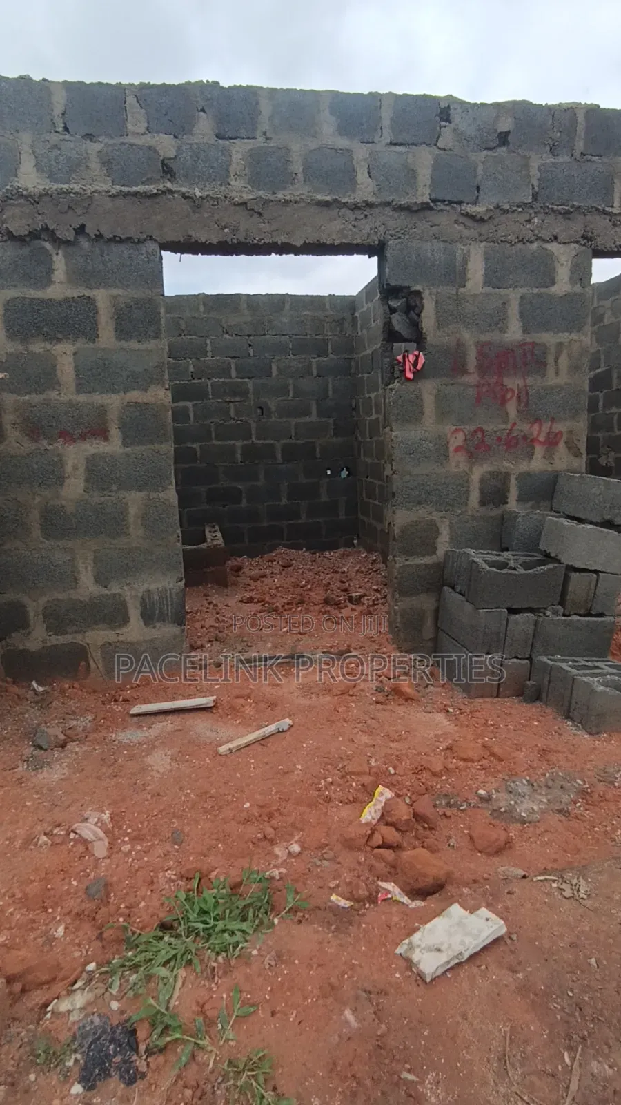 Newly Built Single Shop Along the Main Road for Sales.