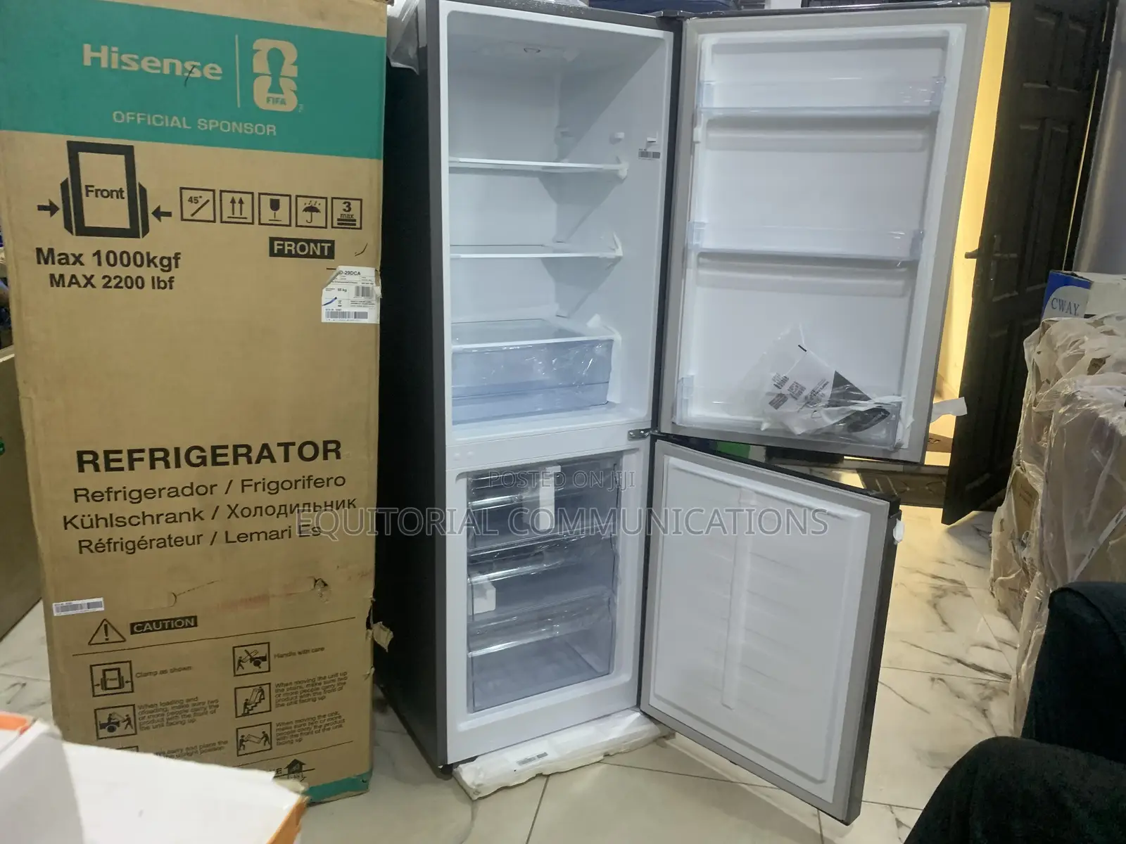 Hisense Rd-29dca Double Door Refrigerator 225l