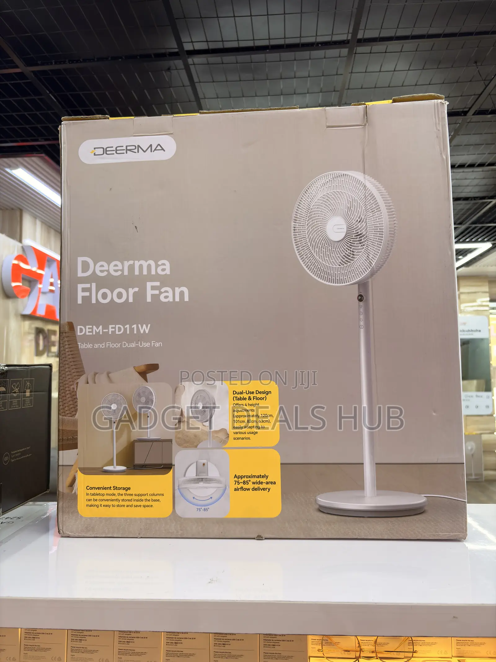 Deerma Floor Fan Table and Floor Dual Use Fan