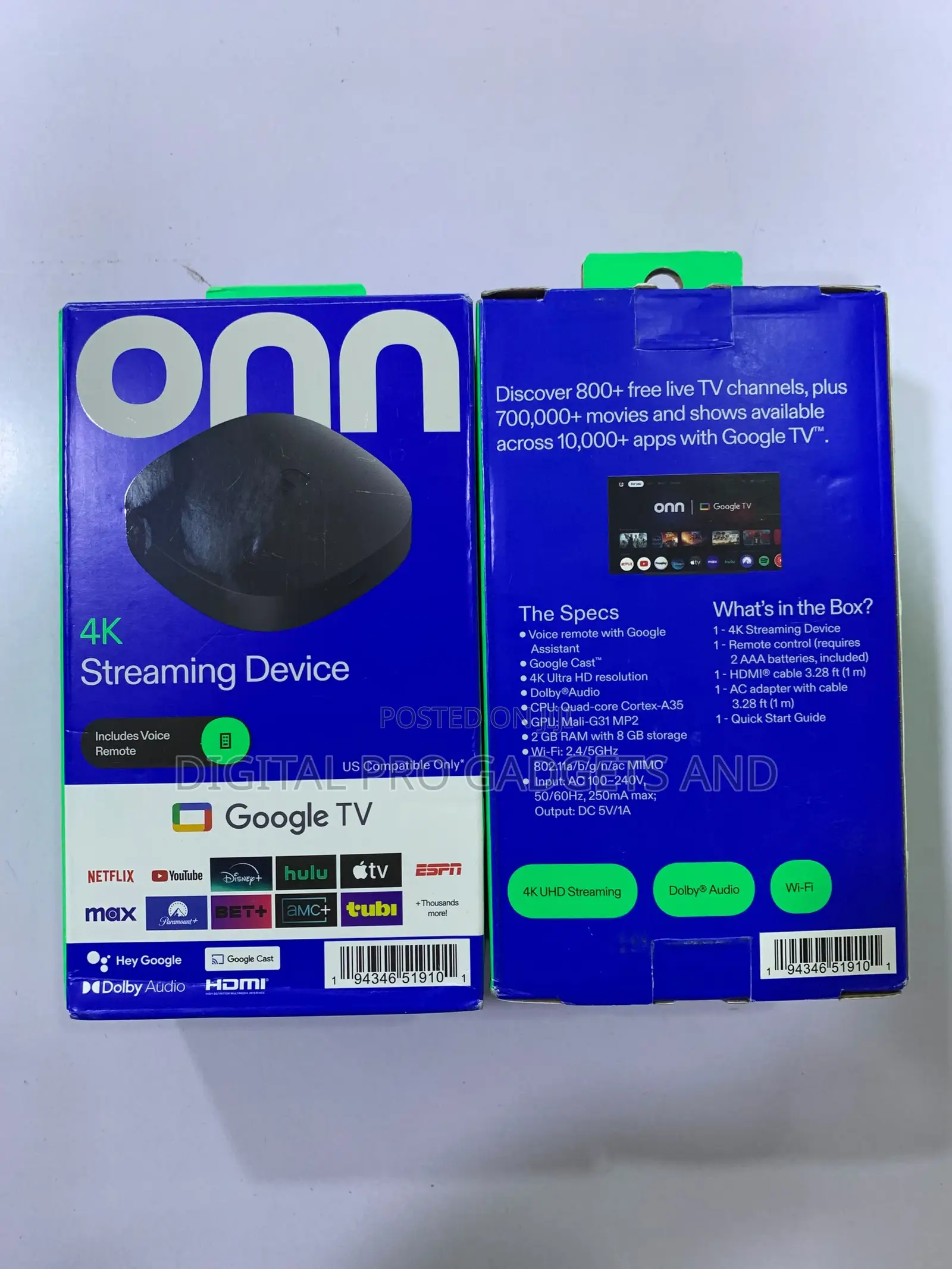 Onn Google Tv Streaming Box