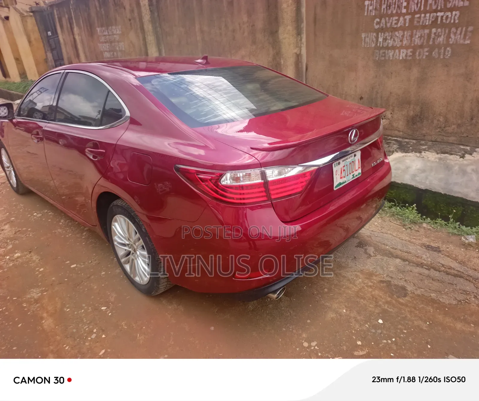 Lexus ES 2014 Red