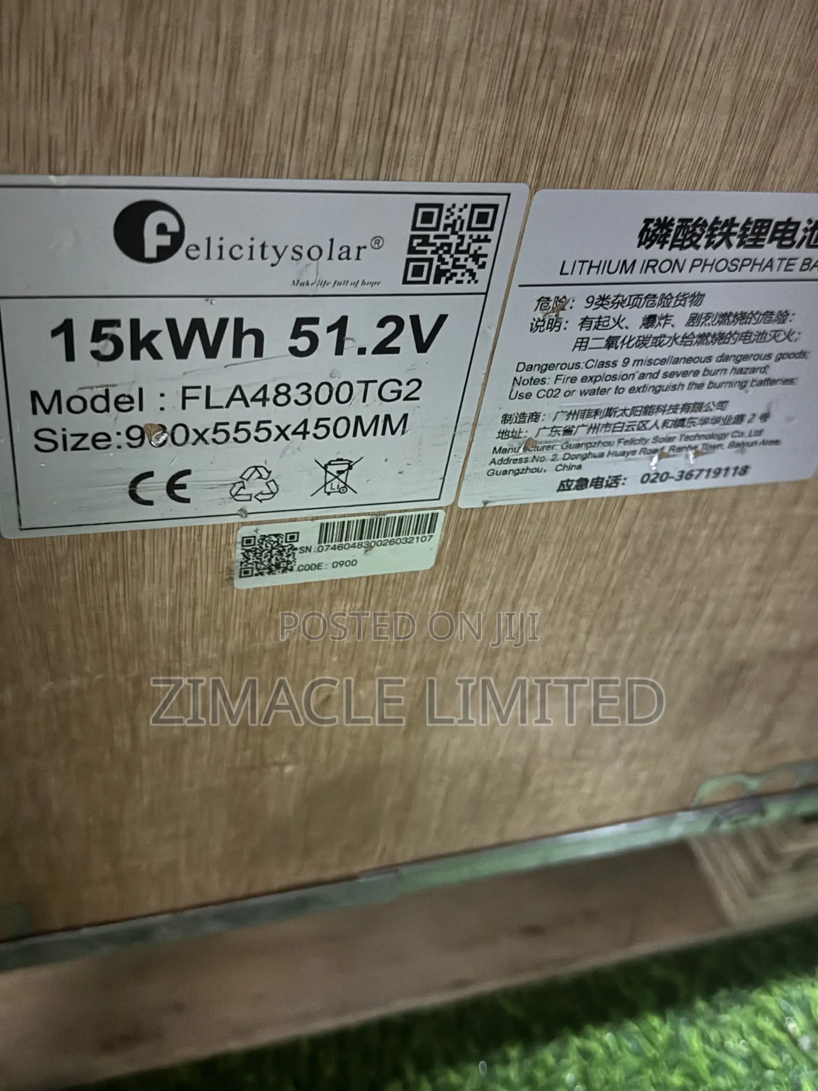 Felicity 15kwh Lithium Battery
