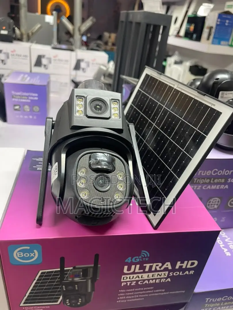 Suntrick Ubox Dual Lens Solar Camera With Inbuilt MTN Sim Card