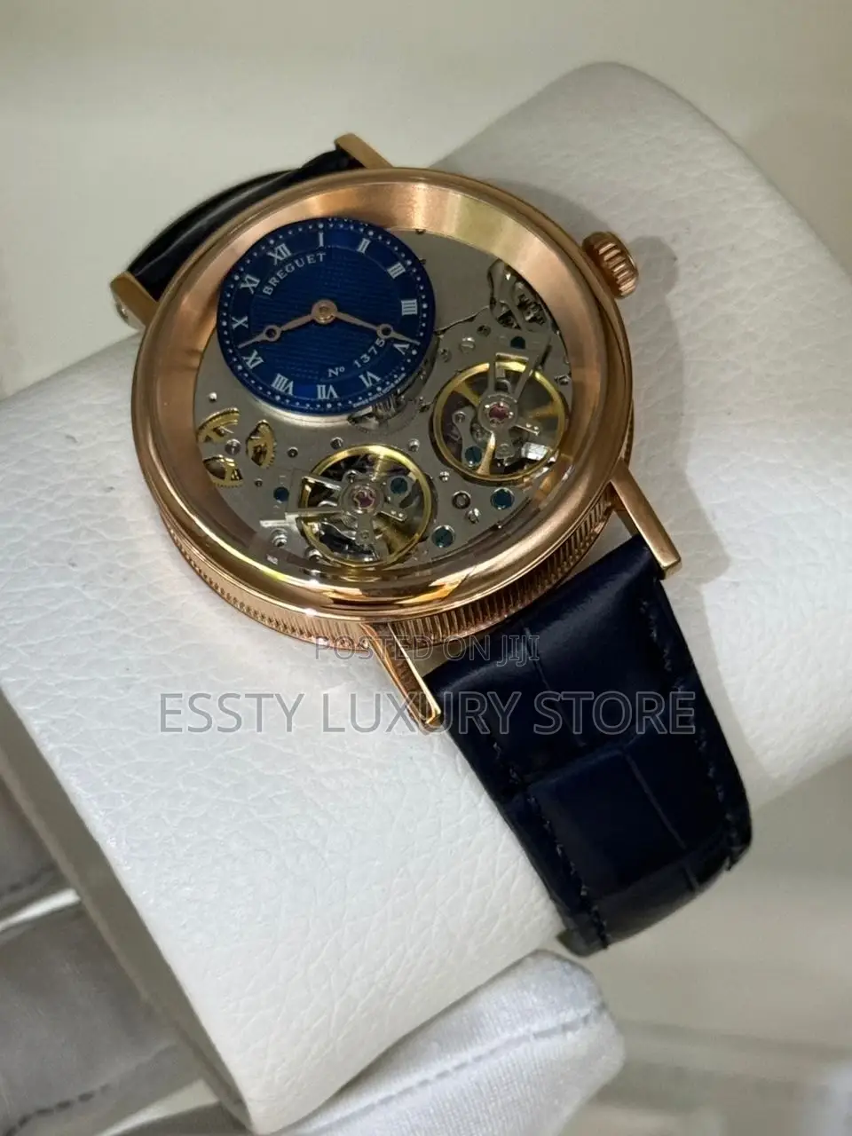Breguet Quality Luxury Men Genuine Leather Wristwatch