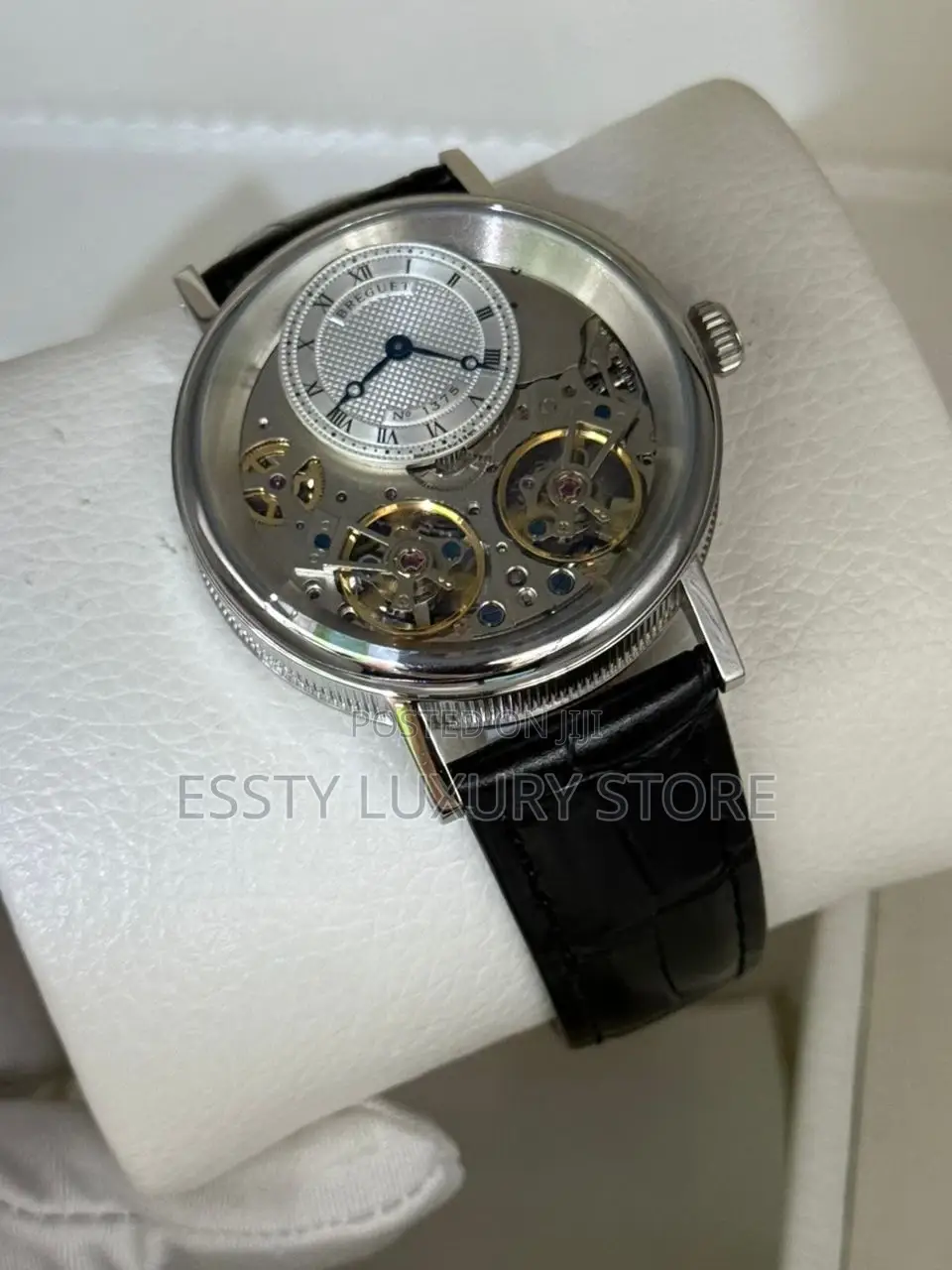 Breguet Quality Luxury Men Genuine Leather Wristwatch