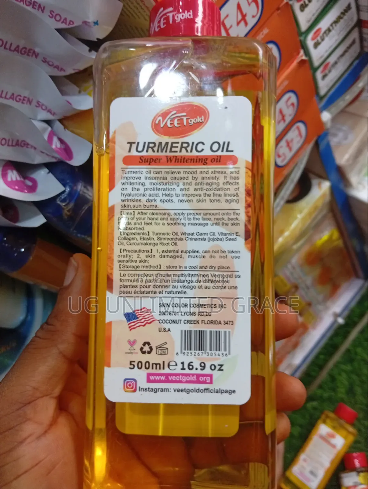 Veet Gold Turmeric Body Oil 500ml