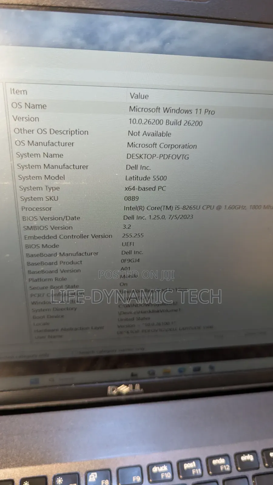 Laptop Dell Latitude 5500 8GB Intel Core i5 SSD 256GB