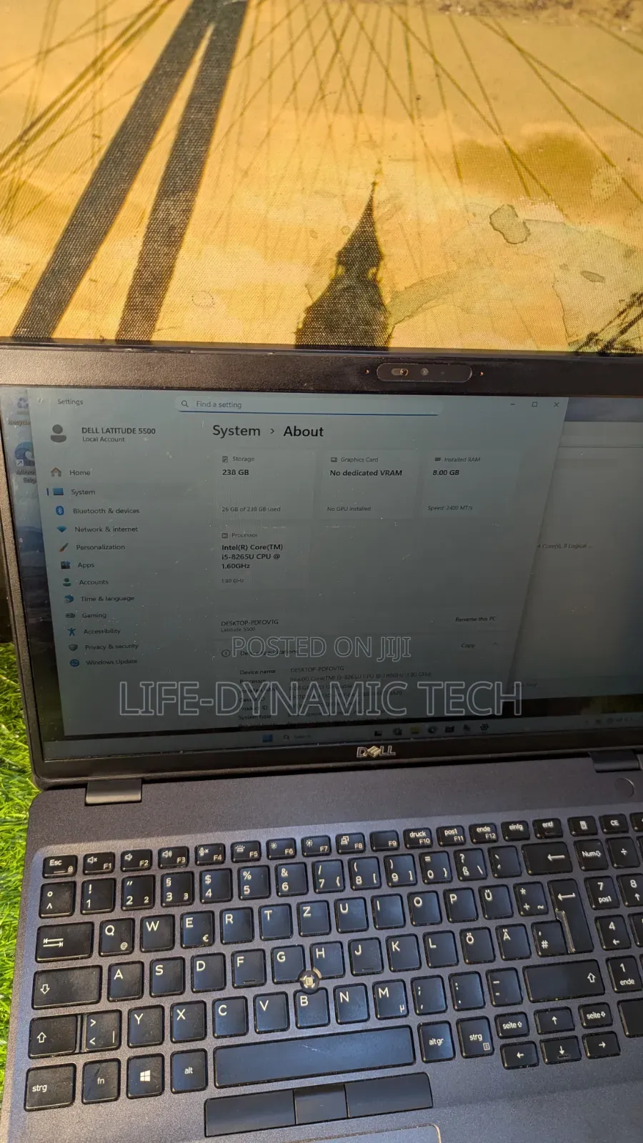 Laptop Dell Latitude 5500 8GB Intel Core i5 SSD 256GB