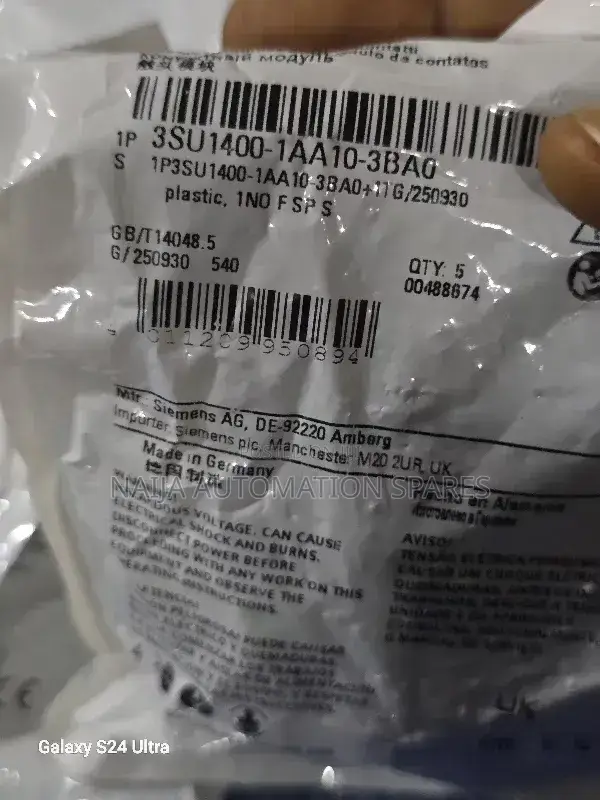 Siemens Sirius Act Contact Module | 3su1400-1aa10-3ba0