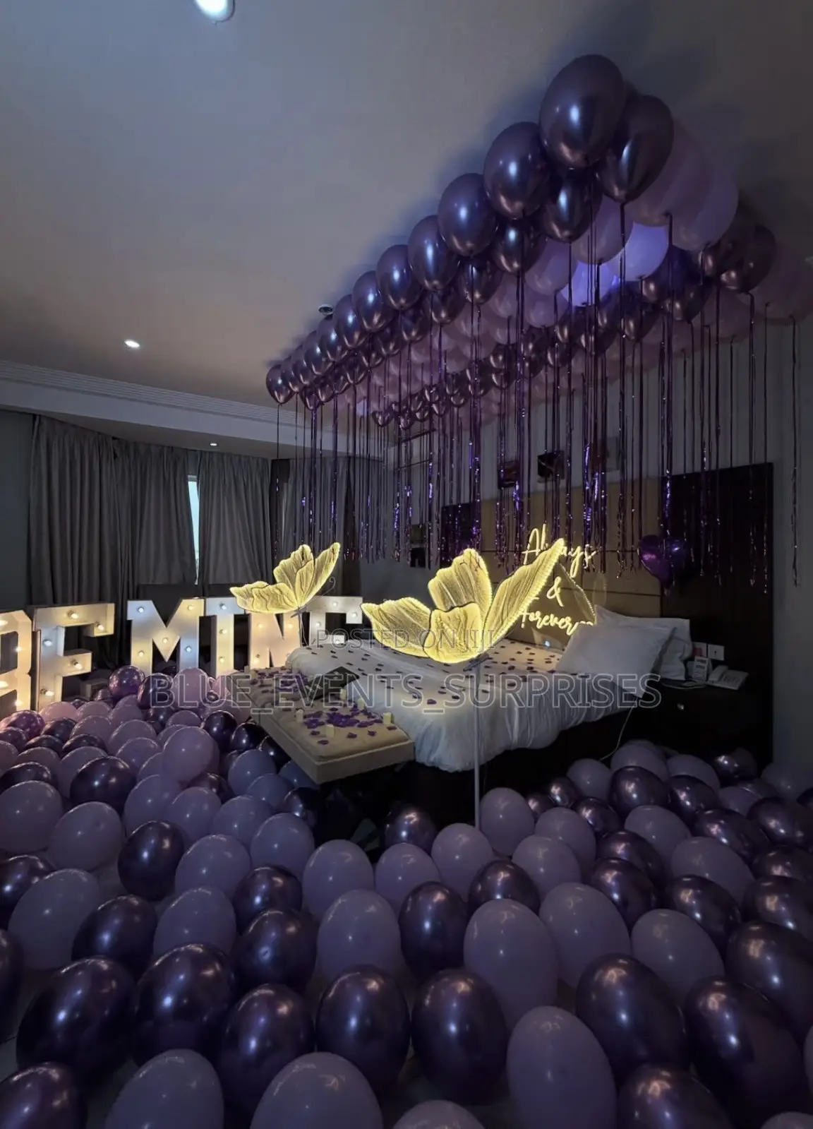Girlfriend Proposal Balloon Room Decoration /Luxury Room Decor