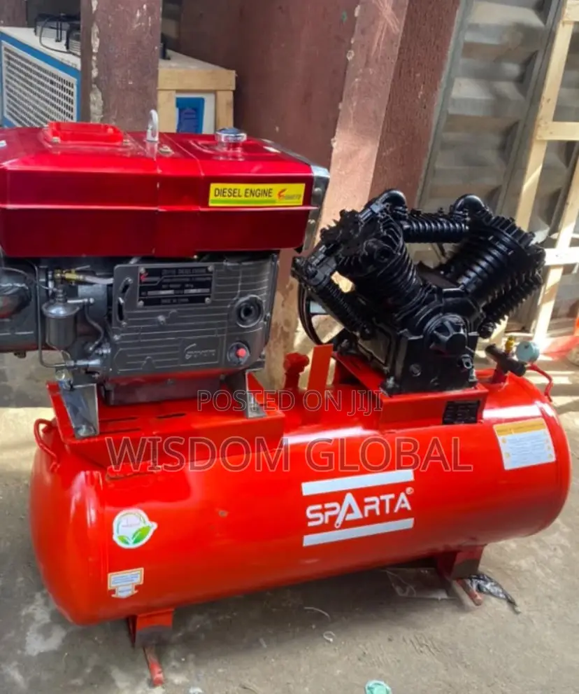 Power Flex Brand Air Compressor With a 500-Liter Tank Capacity.