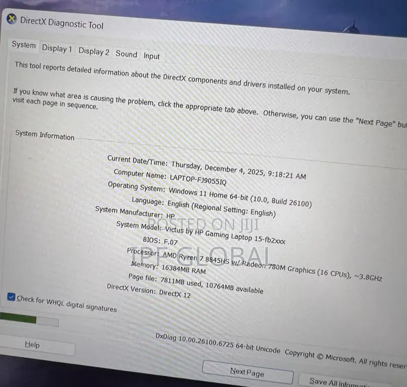 Laptop HP Victus 15 16GB AMD Ryzen 7 SSD 512GB