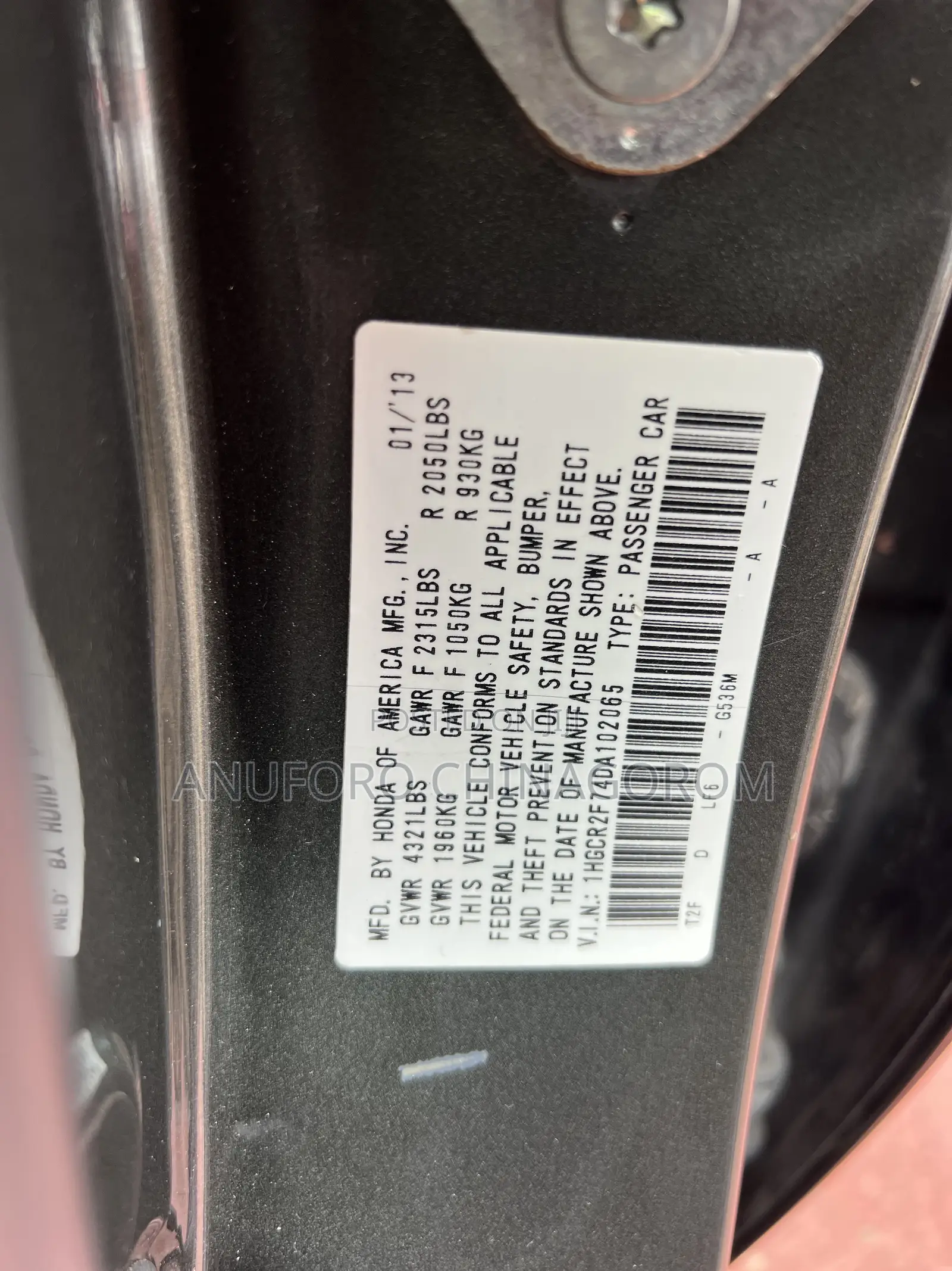 Honda Accord 2013 Gray