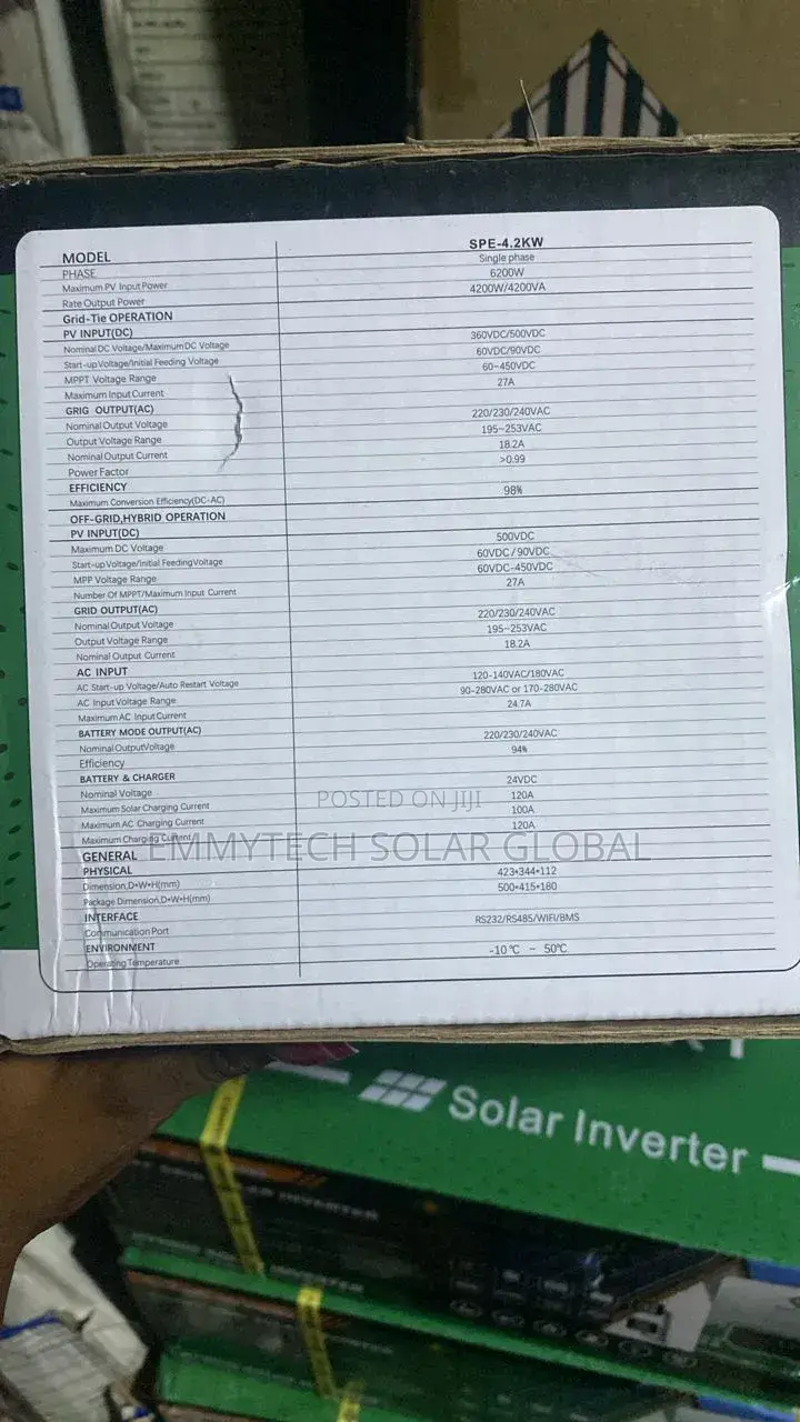 4.2kva Sumry Hybrid Inverter 24v