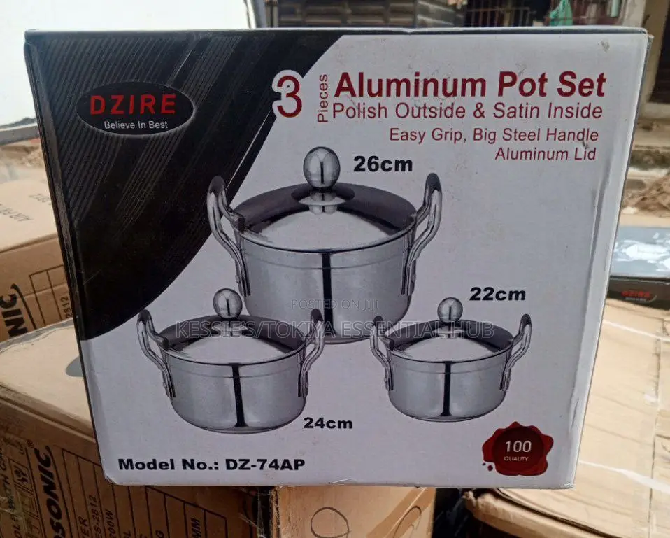 Dzire 3pcs Aluminum Pot