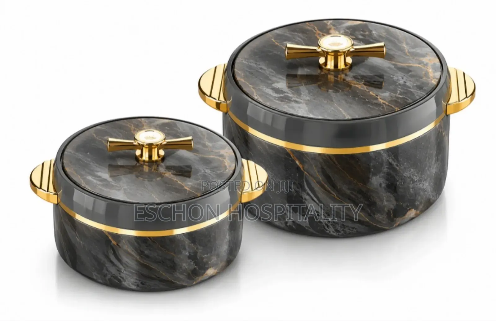 2-Piece Set of Linea Marble Brand Insulated Casserole