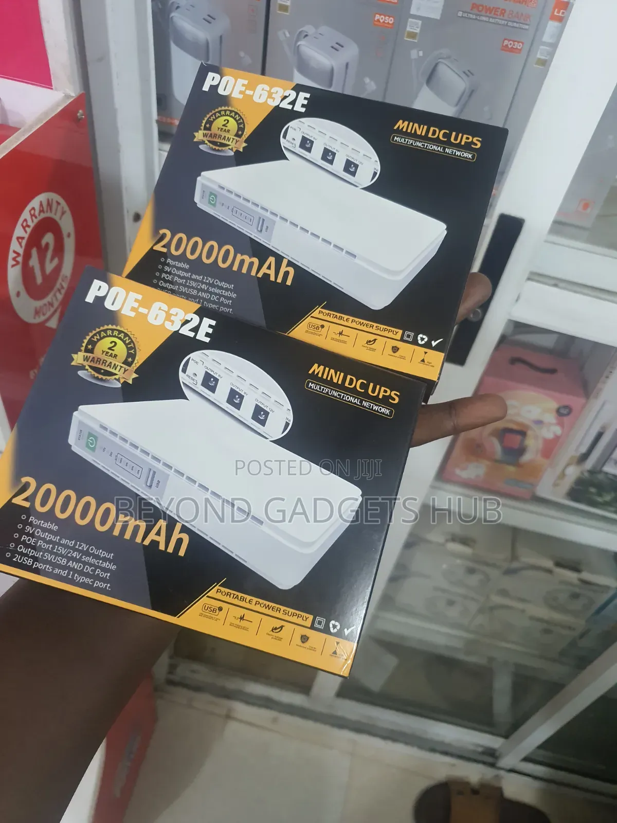 Wifi Router Power Bank 20,000mah Poe-632e Mini Dc Ups 20000mah