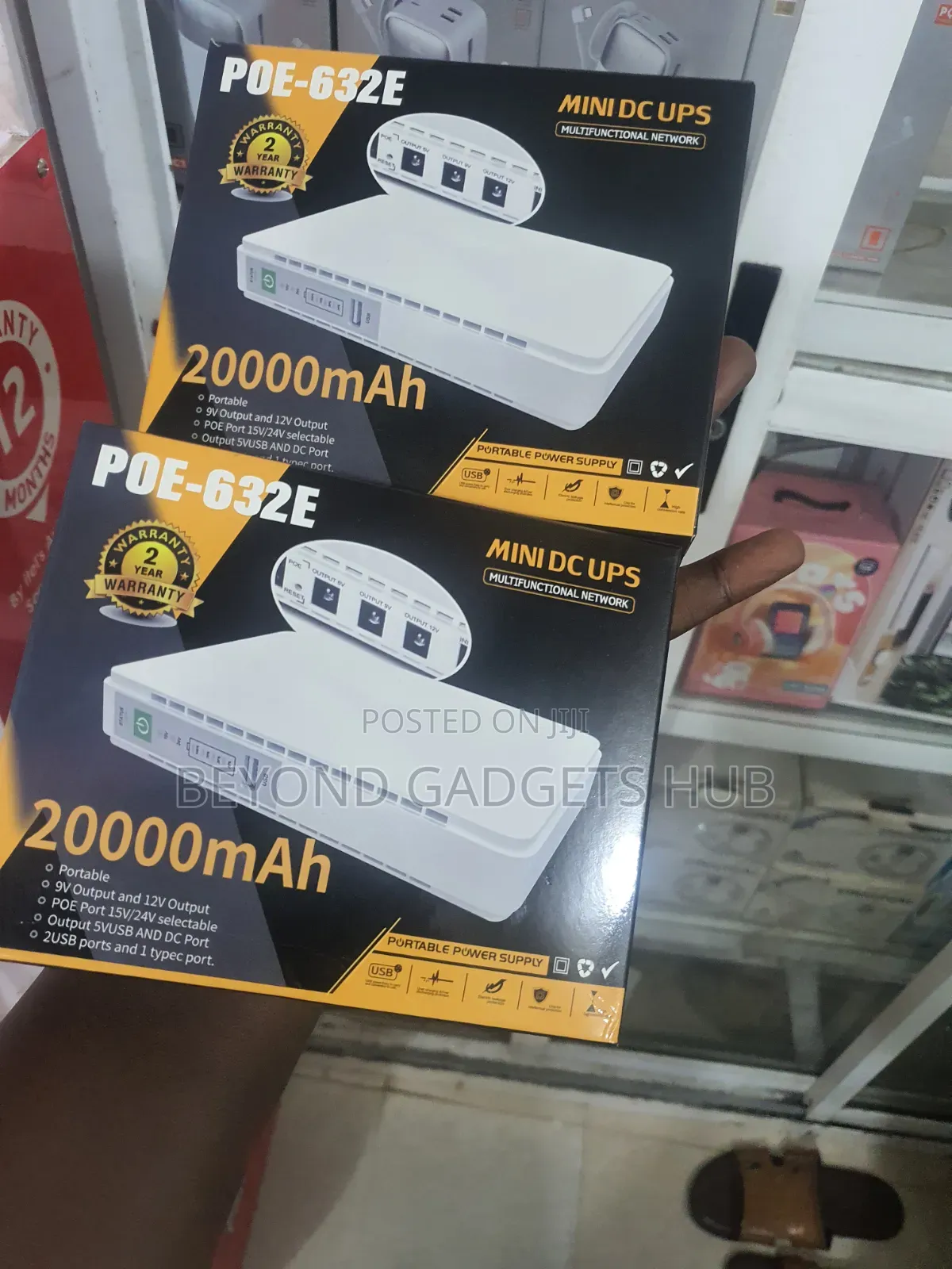 Wifi Router Power Bank 20,000mah Poe-632e Mini Dc Ups 20000mah