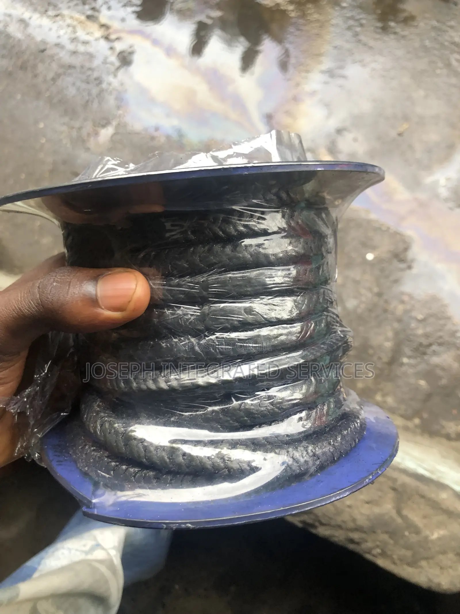 10mm Black Graphited Packing Rope Used for Sealing.