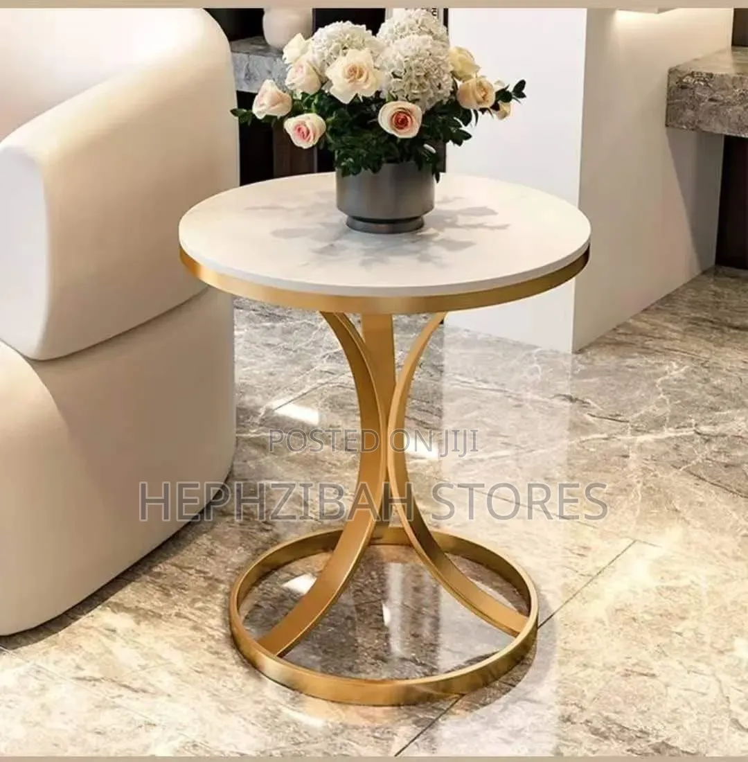 Aesthetic Round Coffee Table Side Stool