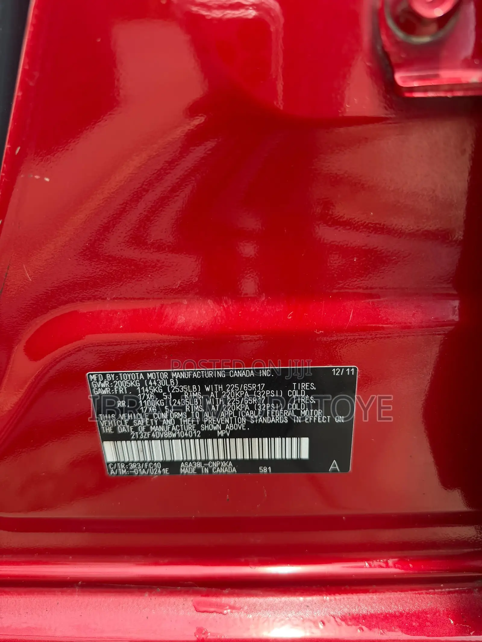 Toyota RAV4 2012 Red