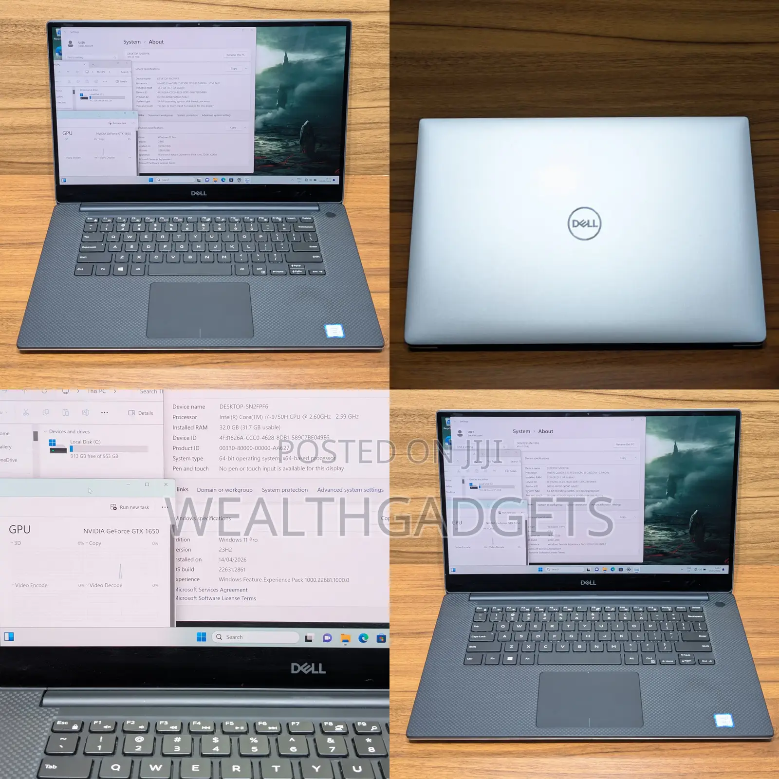 Laptop Dell XPS 15 7590 32GB Intel Core i7 SSD 1T
