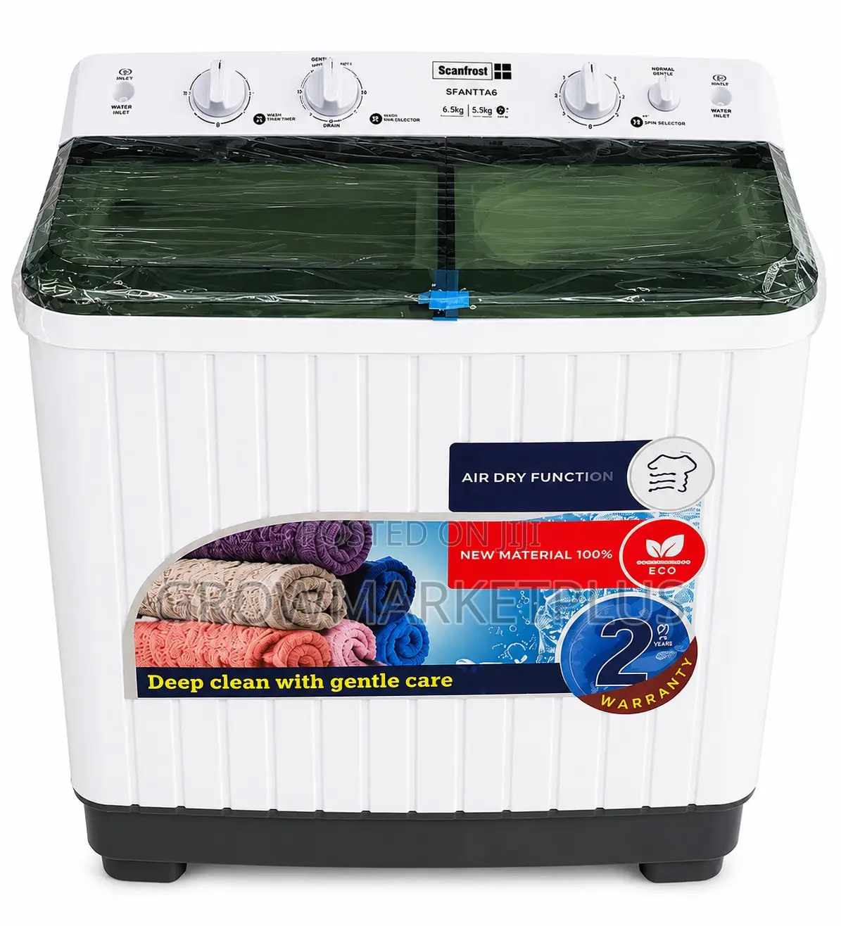 Scanfrost 6.5kg Washing Machine Sfsantta6