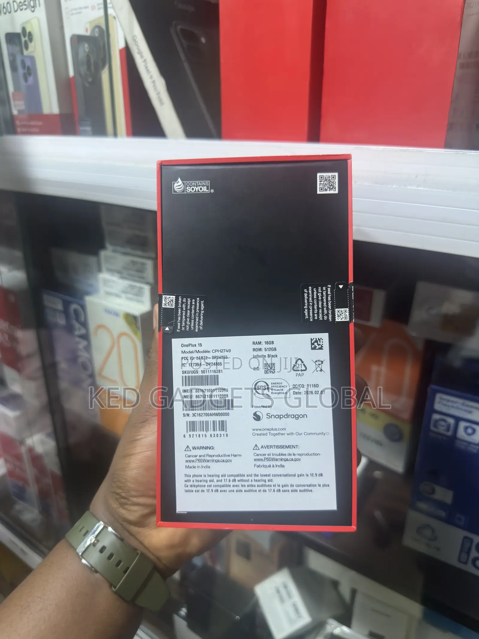 New OnePlus 15 512 GB Black