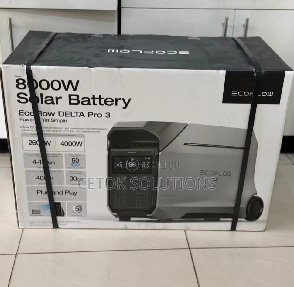 Ecoflow Delta Pro 3 4,000w (4kva/4kwh)Xboost 8kva Solar Power Station