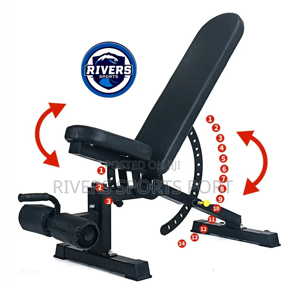 Semi-Commercial Adjustable Exercise Dumbbell Bench Incline ,Decline