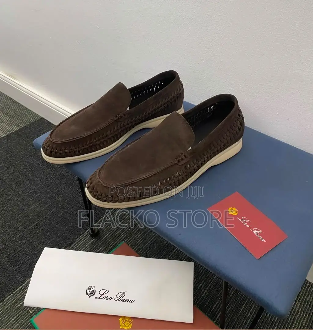 Original Loro Piana Summer Walk Braided Loafers Shoes