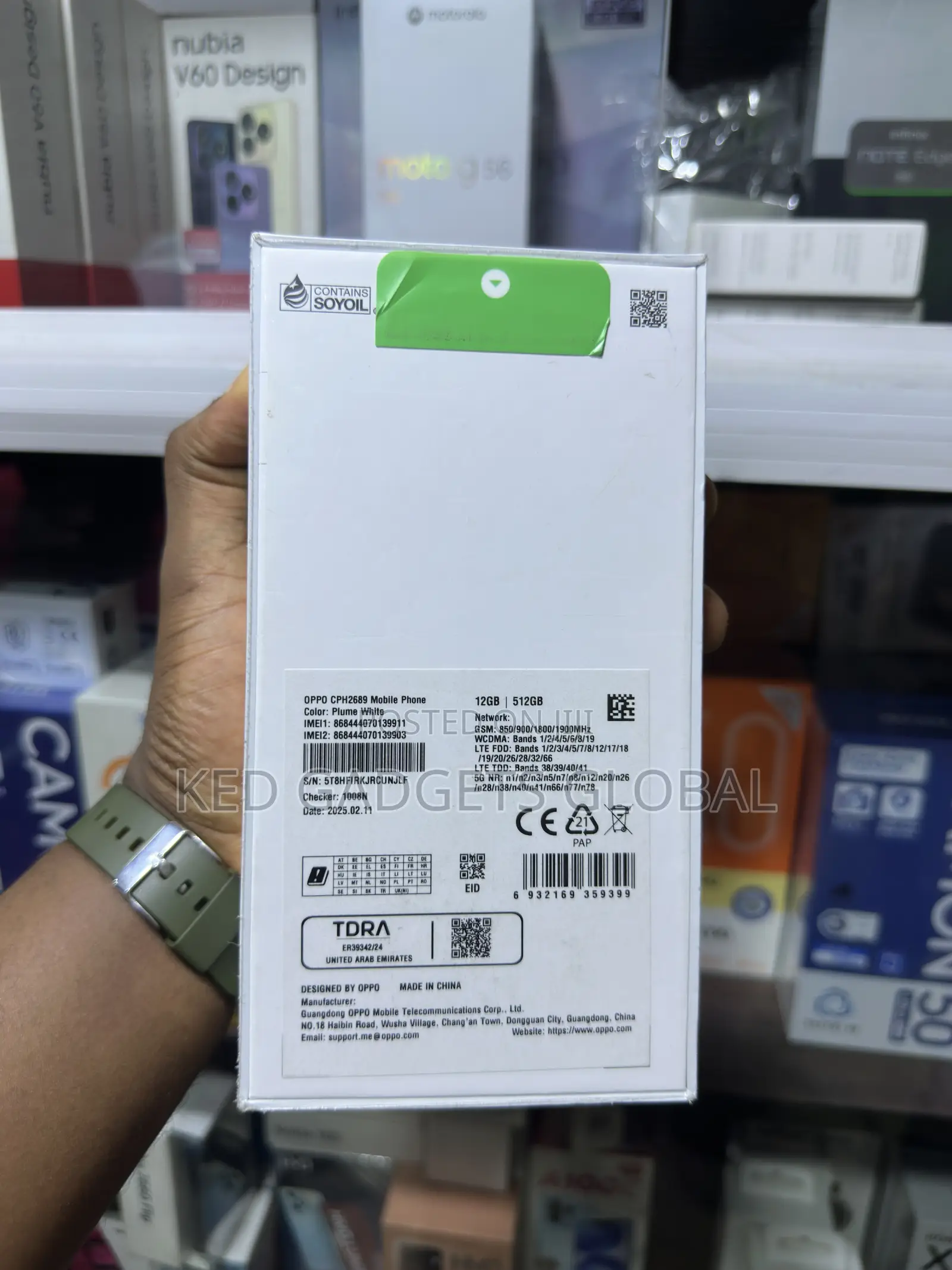 New Oppo Reno13 5G 256 GB White