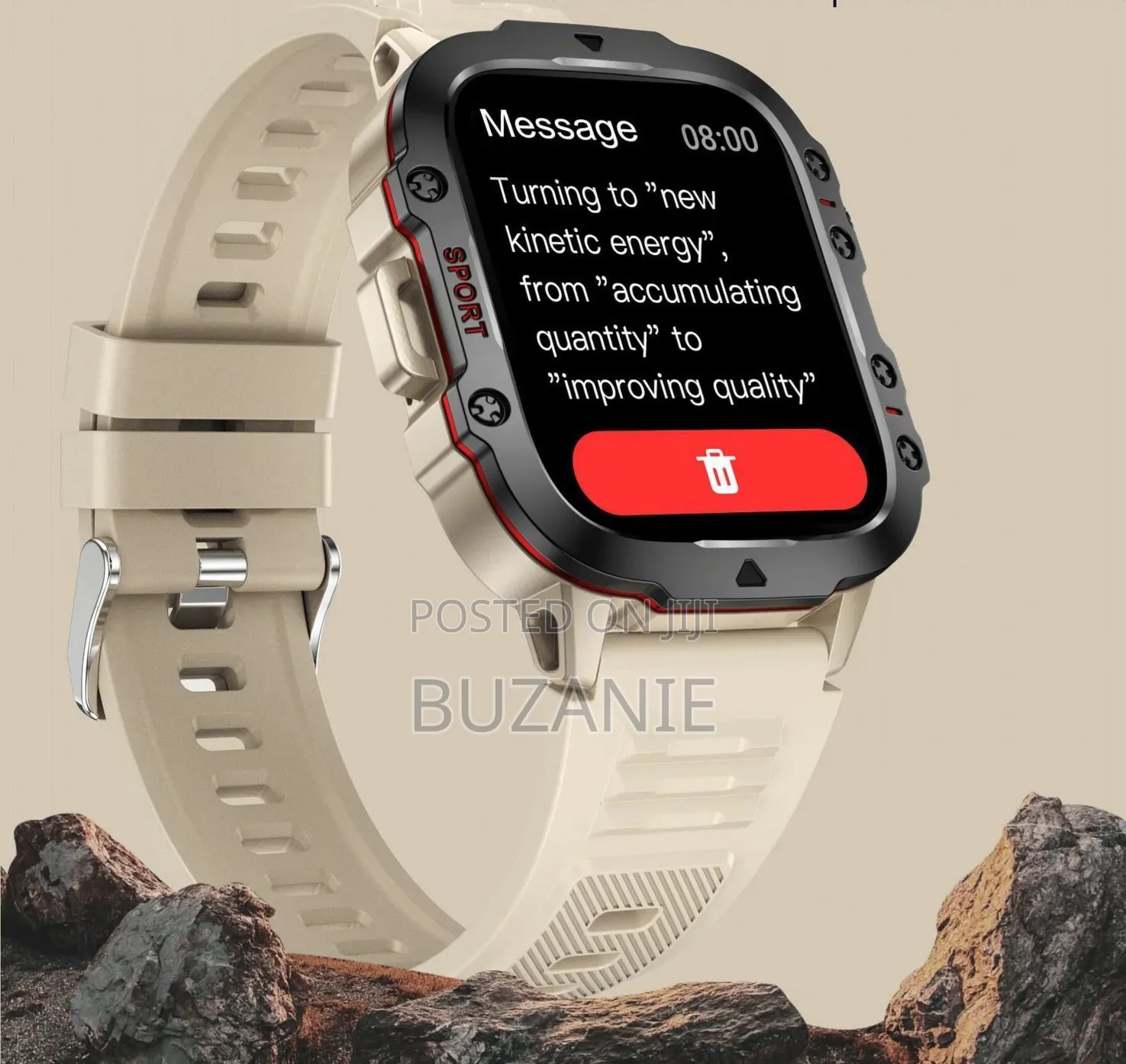 Rugged Military Tactical Smartwatch Long Battery for Android Ios