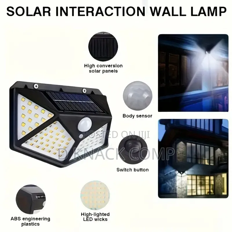100 Leds Solar Outdoor Lights With Motion Sensor