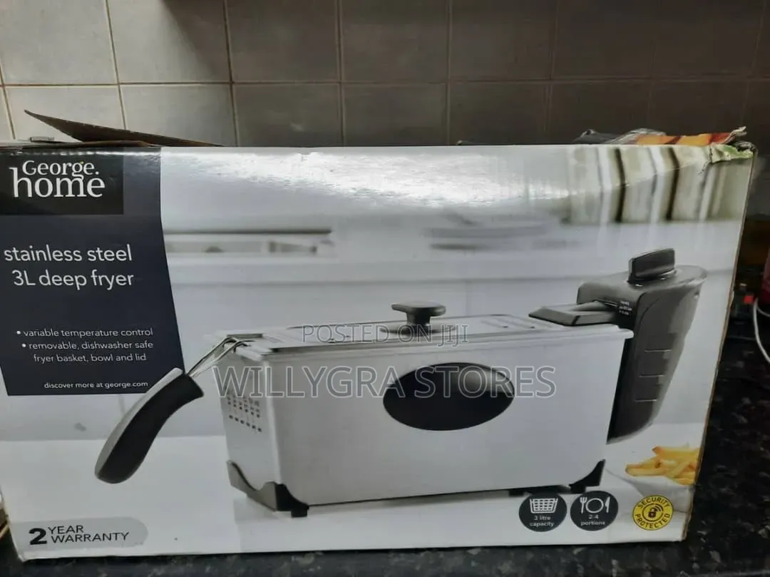 George Home 3l Pro Deep Fat Fryer - Stainless Steel